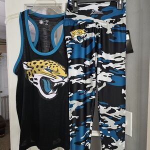 JACKSONVILLE JAGUARS TANK AND LEGGINGS! NWTS!
